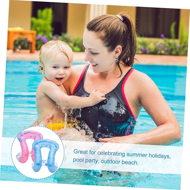 Large Inflatable PVC Double Swimming Rings Set of 2 for Pool Fun and Swim Training - Image 4
